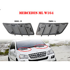 Μπροστινές γρίλιες κουκούλας για Mercedes ML W164 Facelift - DM83 DM84 - Sellzone.bg Μπροστινές γρίλιες κουκούλας για Mercedes ML W164 Facelift - DM83 DM84